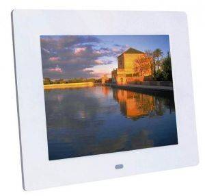 BRAUN DIGIFRAME 850 8\'\' PHOTO FRAME WITH SPEAKER WHITE