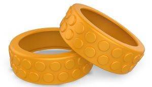 SPHERO OLLIE NUBBY TIRES ORANGE