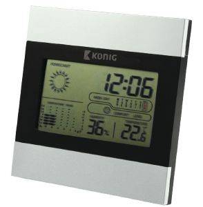 KONIG KN-WS102N LCD CLOCK AND WEATHER STATION