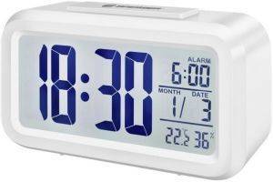 BRESSER MYTIME DUO ALARM CLOCK WHITE 8010011