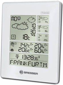 BRESSER 4CAST LX WIRELESS WEATHER STATION 4 DAYS WHITE/SILVER