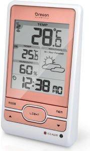 OREGON SCIENTIFIC BAR206 WIRELESS WEATHER STATION ROSE GOLD