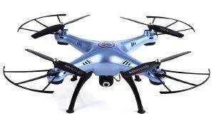 SYMA X5HC 4-CHANNEL 2.4G RC QUAD COPTER WITH GYRO + CAMERA + 4GB MICRO SD BLUE