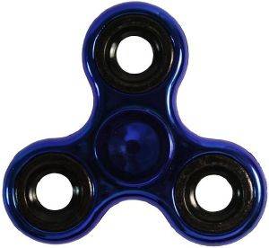 FIDGET SPINNER TOY - BLUE/BLACK METAL