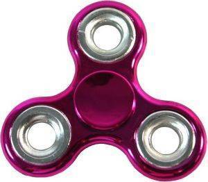 FIDGET SPINNER TOY - PINK/SILVER METAL