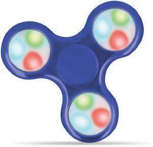 HAND FIDGET SPINNER WITH LED ΜΠΛΕ HAND FIDGET SPINNER WITH LED ΜΠΛΕ