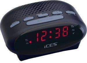 LENCO ICR-210 FM CLOCK RADIO BLACK