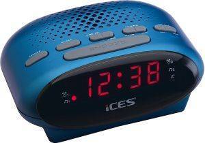 LENCO ICR-210 FM CLOCK RADIO BLUE