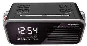 THOMSON CP300T PROJECTION ALARM CLOCK WITH INDOOR TEMPERATURE BLACK