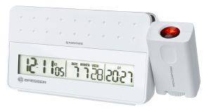 BRESSER MYTIME PRO PROJECTION ALARM CLOCK WHITE 8010031
