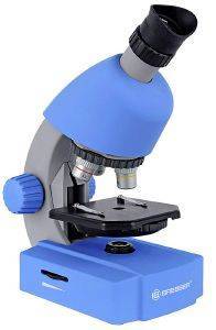 BRESSER JUNIOR 40X-640X MICROSCOPE BLUE