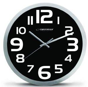 ESPERANZA EHC013K WALL CLOCK ZURICH BLACK ESPERANZA EHC013K WALL CLOCK ZURICH BLACK