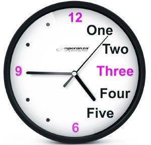 ESPERANZA EHC014K WALL CLOCK PRAGUE BLACK