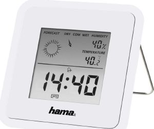 HAMA 186371 THERMOMETER/HYGROMETER HAMA TH50 WHITE HAMA 186371 THERMOMETER/HYGROMETER HAMA TH50 WHITE