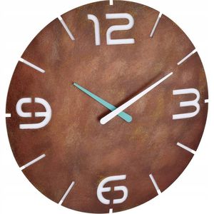 TFA 60.3536.08 WALL CLOCK CONTOUR RUST / WHITE TFA 60.3536.08 WALL CLOCK CONTOUR RUST / WHITE