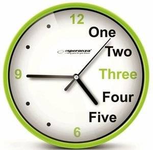 ESPERANZA EHC014G WALL CLOCK PRAGUE GREEN