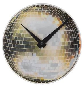 NEXTIME CLOCK 5172 LITTLE DISCO 20CM WALL SILVER NEXTIME CLOCK 5172 LITTLE DISCO 20CM WALL SILVER