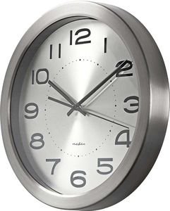 NEDIS CLWA010MT30SR CIRCULAR WALL CLOCK 30 CM DIAMETER STAINLESS STEEL NEDIS CLWA010MT30SR CIRCULAR WALL CLOCK 30 CM DIAMETER STAINLESS STEEL