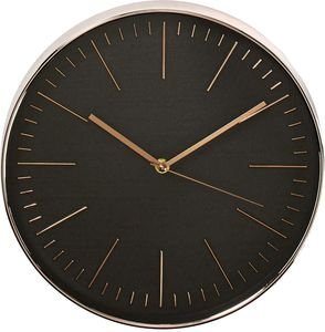 NEDIS CLWA013PC30BK CIRCULAR WALL CLOCK 30 CM DIAMETER BLACK & ROSE GOLD NEDIS CLWA013PC30BK CIRCULAR WALL CLOCK 30 CM DIAMETER BLACK & ROSE GOLD
