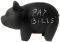 CAPITALIST PIG BLACKBOARD PIGGY BANK