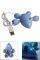 USB HUB MOUSE BLUE