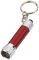 ARCAS 30700002 ALUMINIUM 3 LED TORCH LIGHT WITH KEY CHAIN RED