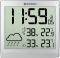 BRESSER TEMEOTREND JC SILVER LCD WEATHER WALL CLOCK SILVER 7006404