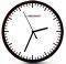 ESPERANZA EHC010W WALL CLOCK BUDAPEST WHITE