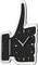 NEXTIME CLOCK 3072ZW THUMBS UP 40.5X41.CM WAL...