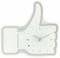 NEXTIME CLOCK 5185WI MINI THUMBS UP 20.5X21CM...