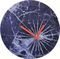 NEXTIME CLOCK 8147 CRASH 43CM WALL BLUE