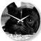 NEXTIME CLOCK B2001140 DOG 43CM WALL GLAS WHI...