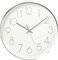 NEDIS CLWA015PC30SR CIRCULAR WALL CLOCK 30 CM DIAMETER WHITE & SILVER