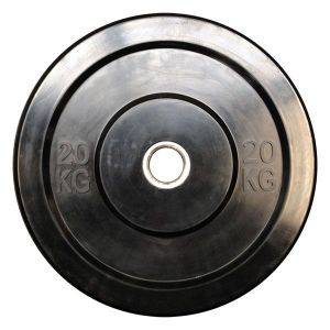 OPTIMUM ΔΙΣΚΟΣ OPTIMUM RUBBER BUMPER PLATE Φ50 ΜΑΥΡΟΣ (20 KG)