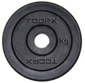 TOORX ΔΙΣΚΟΣ TOORX ΠΛΑΣΤΙΚΟΣ Φ25 ΜΑΥΡΟΣ (5 KG)