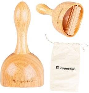 ������ �������� ����� �� ���� INSPORTLINE VITMAR 100 2-IN-1 WOODEN MASSAGE SUCTION CUP W/ ROLLER