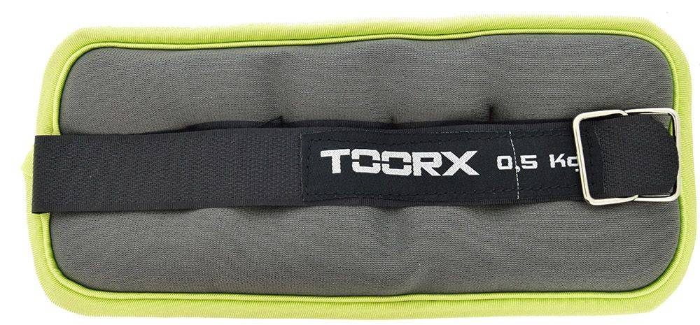 TOORX ΒΑΡΑΚΙΑ ΑΚΡΩΝ TOORX (AHF-071) ΜE VELCRO ΠΡΑΣΙΝΑ (2 Χ 0.5 KG)