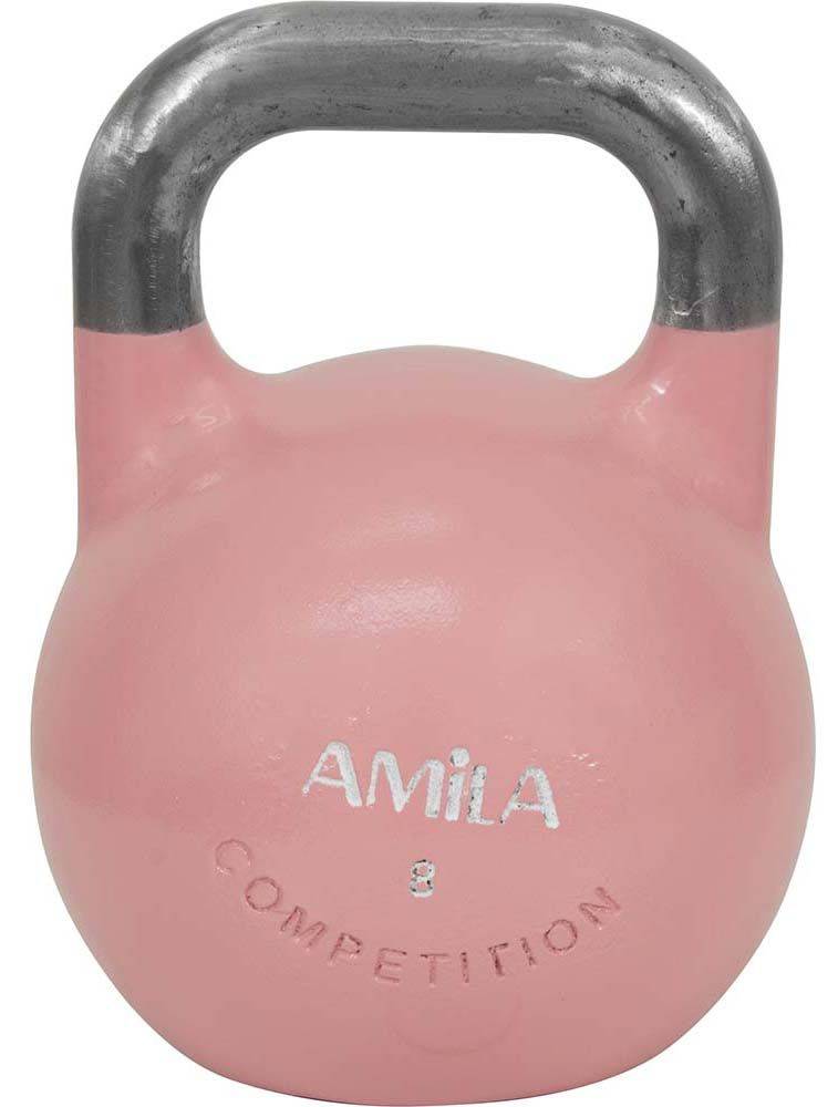 AMILA KETTLEBELL AMILA ΑΓΩΝΙΣΤΙΚΟ ΡΟΖ (8 KG)