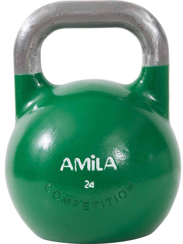AMILA KETTLEBELL AMILA ΑΓΩΝΙΣΤΙΚΟ ΠΡΑΣΙΝΟ (24 KG)
