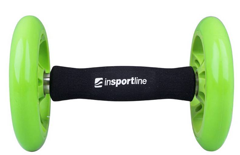 ΤΡΟΧΟΙ ΑΣΚΗΣΗΣ INSPORTLINE AB ROLLER DOUBLE (2 ΤΜΧ) ΜΑΥΡΟ/ΠΡΑΣΙΝΟ