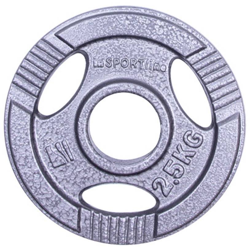 INSPORTLINE ΟΛΥΜΠΙΑΚΟΣ ΔΙΣΚΟΣ INSPORTLINE ΜΑΝΤΕΜΙ ΓΚΡΙ Φ50 (2.5KG)
