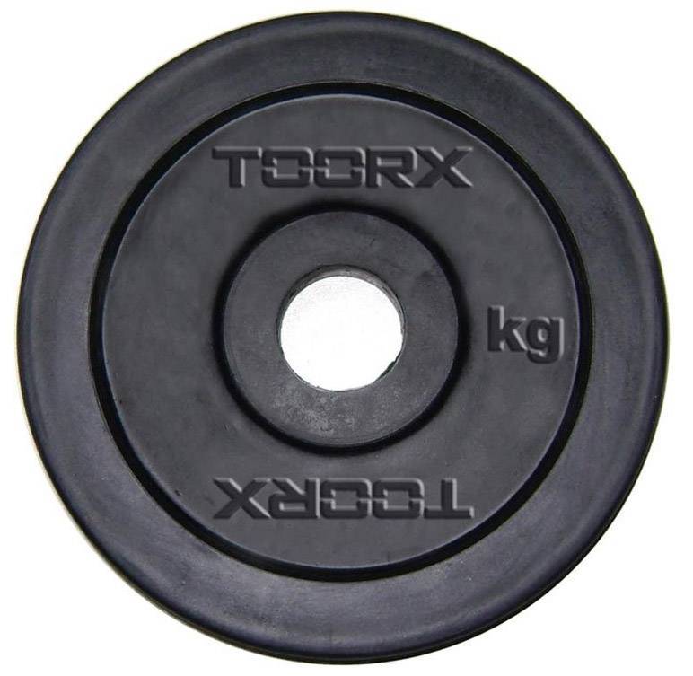 TOORX ΔΙΣΚΟΣ TOORX ΠΛΑΣΤΙΚΟΣ Φ25 ΜΑΥΡΟΣ (10 KG)