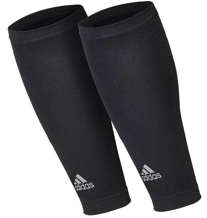 ADIDAS ΠΡΟΣΤΑΤΕΥΤΙΚΑ (2 ΤΜΧ) ADIDAS COMPRESSION CALF SLEEVES ΜΑΥΡΑ (S/M)