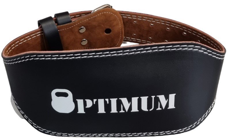 OPTIMUM ΖΩΝΗ ΑΡΣΗΣ ΒΑΡΩΝ OPTIMUM WEIGHT LIFTING BELT PU ΜΑΥΡΗ (XXL)