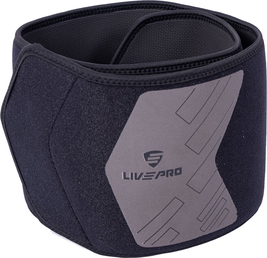 LIVEPRO ΖΩΝΗ ΕΦΙΔΡΩΣΗΣ LIVEPRO LP8718 NEOPRENE ΜΑΥΡΗ (125 X 19.5 CM)