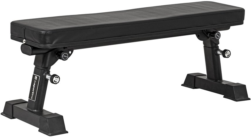 INSPORTLINE ΠΑΓΚΟΣ ΑΣΚΗΣΕΩΝ INSPORTLINE FB100 ADJUSTABLE FLAT BENCH ΜΑΥΡΟΣ