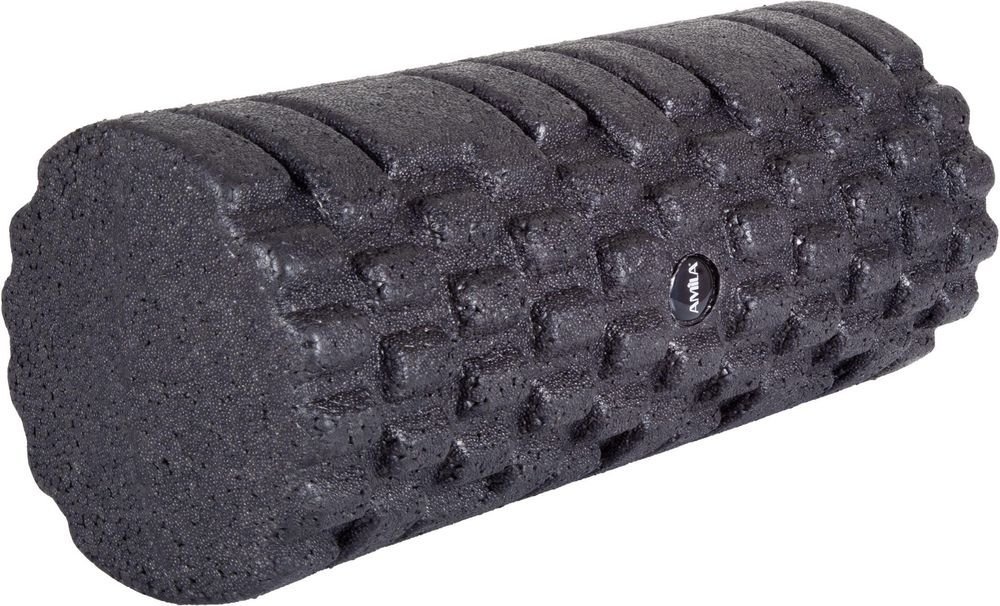 AMILA ΚΥΛΙΝΔΡΟΣ ΙΣΟΡΡΟΠΙΑΣ AMILA FOAM ROLLER SPIKE ΜΑΥΡΟΣ (14 X 32 CM)
