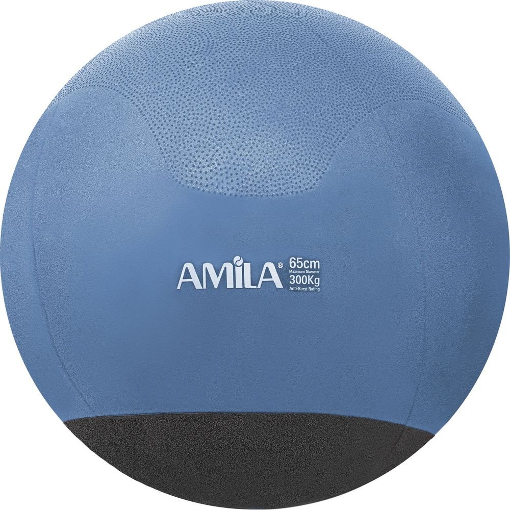 AMILA ΜΠΑΛΑ AMILA GYMBALL ΜΕ ΒΑΡΟΣ ΣΤΗΝ ΒΑΣΗ ΜΠΛΕ (65 CM)