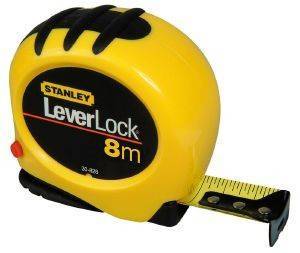 STANLEY ΜΕΤΡΟ LEVERLOCK 8M X 25MM STANLEY ΜΕΤΡΟ LEVERLOCK 8M X 25MM