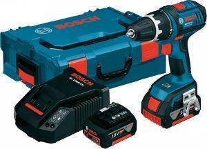 O  BOSCH GSR 18 V-LI PREMIUM (2X4.0AH) L-BOXX 060186610H 18V